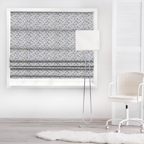 Odense Blue Made To Measure Roman Blind