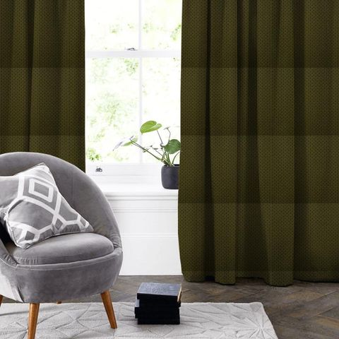 Orpheus Green Made To Measure Curtain