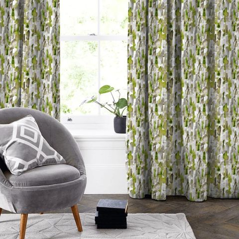 Impasto Lime Made To Measure Curtain