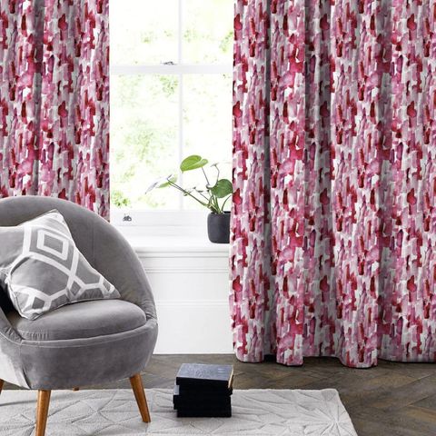 Impasto Pink Made To Measure Curtain