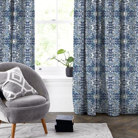 Prism Blue Made To Measure Curtain