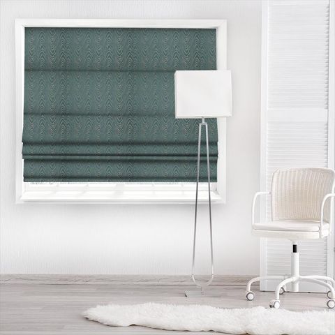 Tide Teal Made To Measure Roman Blind