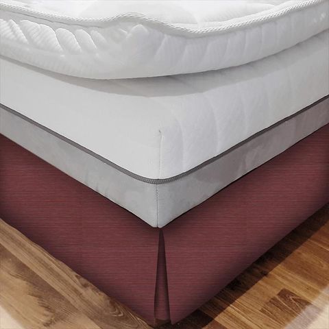 Galapagos Cranberry Bed Base Valance