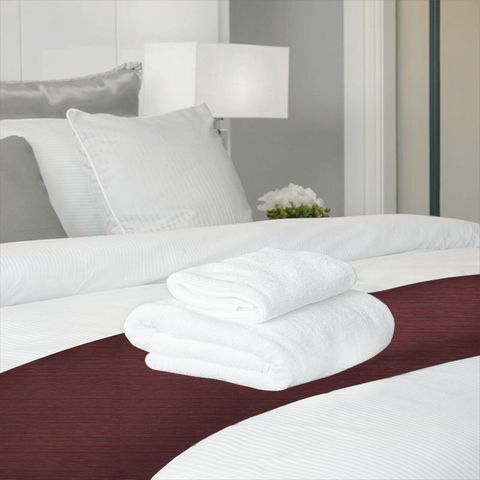 Galapagos Cranberry Bed Runner