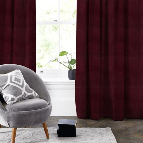 Eaton Square Burgundy Made To Measure Curtain