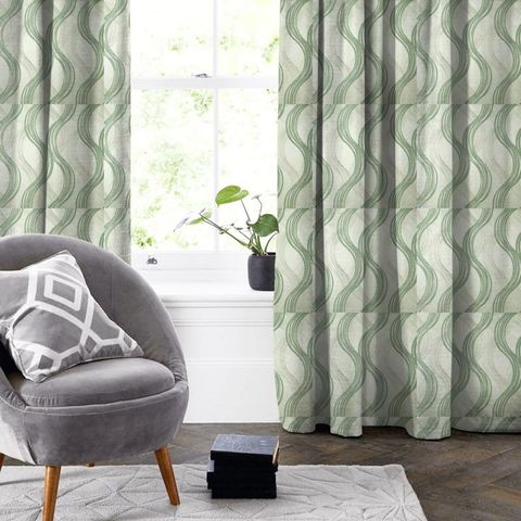 Naomi Mint Made To Measure Curtain
