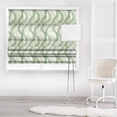 Naomi Mint Made To Measure Roman Blind