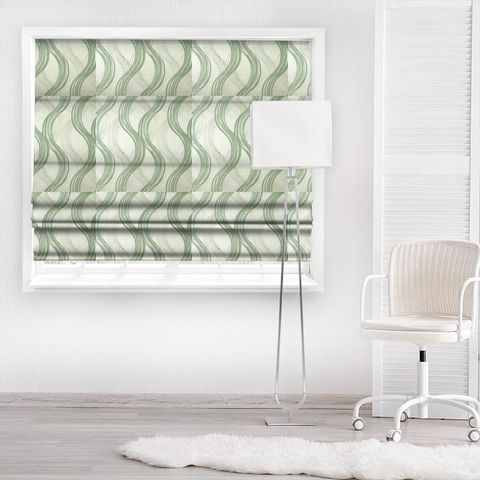 Naomi Mint Made To Measure Roman Blind