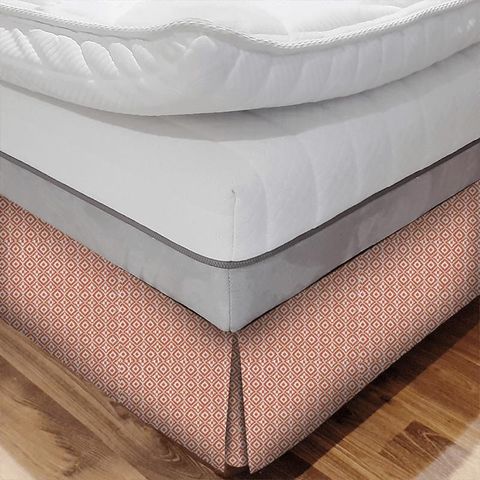 Komodo Burnt Orange Bed Base Valance