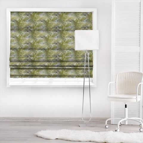 Jungle Palm Made To Measure Roman Blind