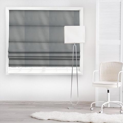 Calm Chrome Made To Measure Roman Blind