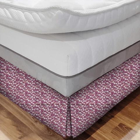 Clara Very Berry Bed Base Valance