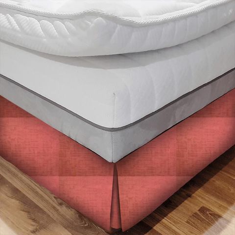 Dakota Crimson Bed Base Valance