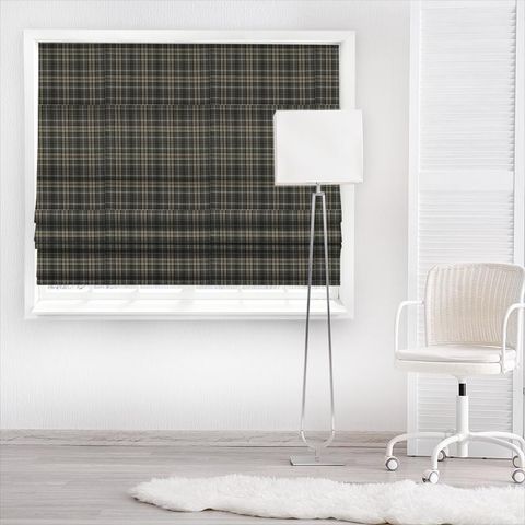 Heathcliff Charcoal Made To Measure Roman Blind