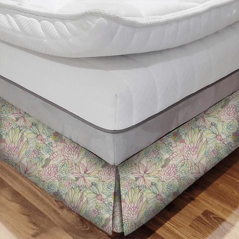 Althorp Sorbet Linen Bed Base Valance