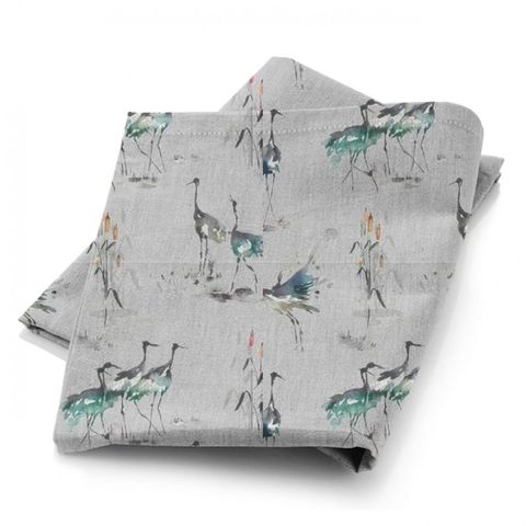 Cranes Cobalt Fabric
