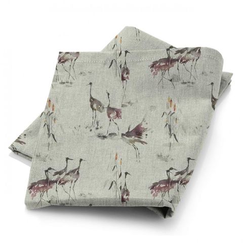 Cranes Linen Tourmaline Fabric
