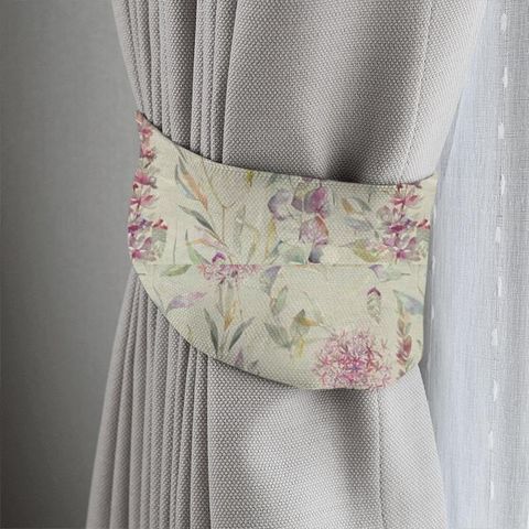 Carneum Raspberry Linen Tieback