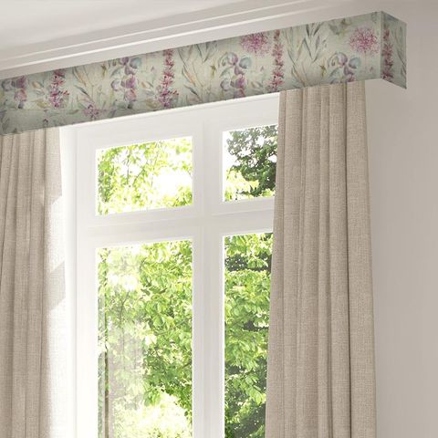 Carneum Raspberry Linen Pelmet