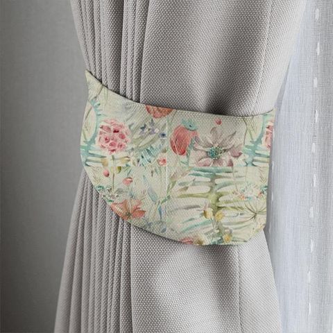 Edenmuir Cinnamon Linen Tieback