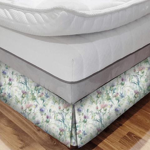 Cirsiun Cream Damson Bed Base Valance