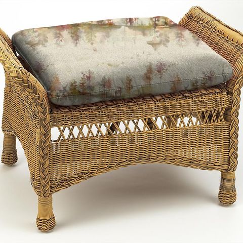 Wilderness Linen Plum Box Cushion