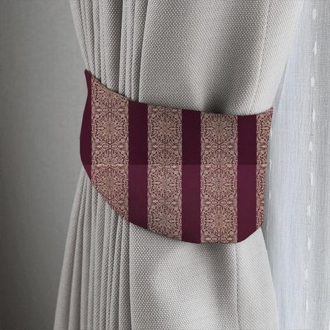 Brocade Stripe Amethyst Tieback