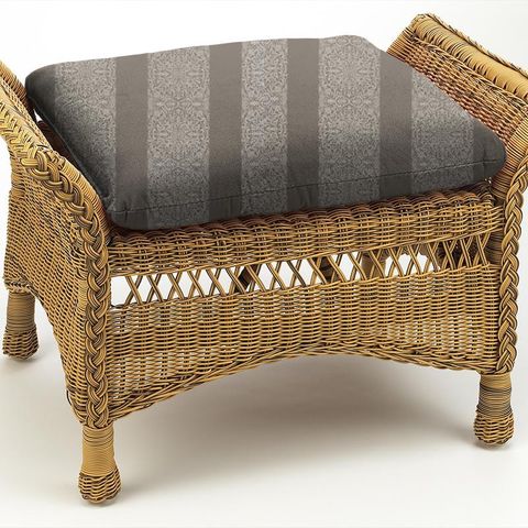 Brocade Stripe Ash Grey Box Cushion