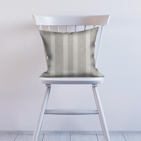 Brocade Stripe Oyster Cushion
