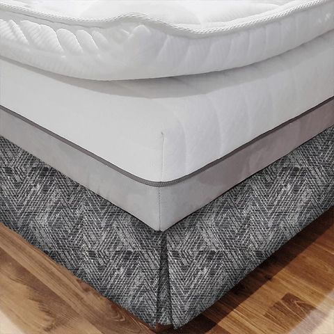 Kiso Charcoal Bed Base Valance