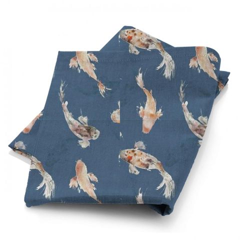 Koi Carp Cobalt Fabric