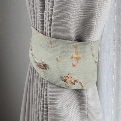 Koi Carp Linen Amber Tieback