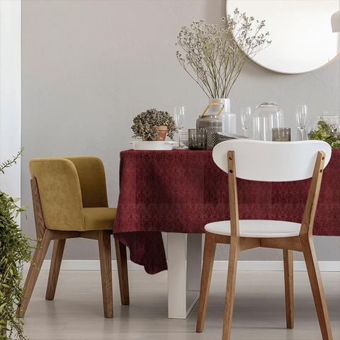Tiverton Carmine Tablecloth