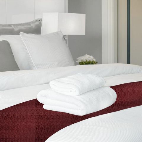 Tiverton Carmine Bed Runner