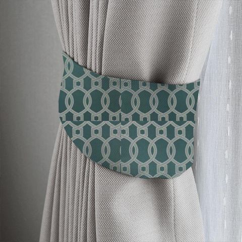 Colonnade Teal Tieback