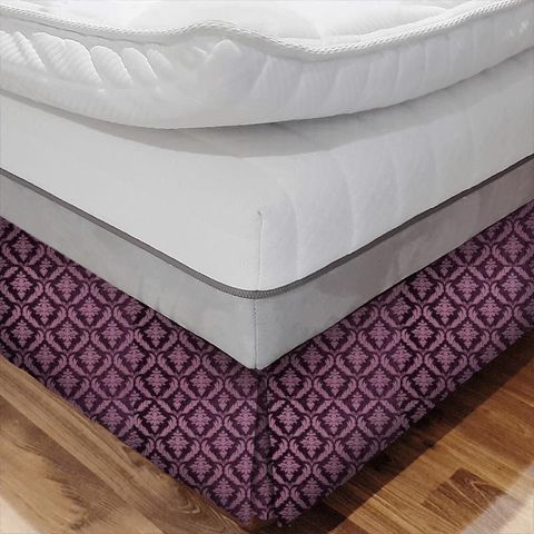 Isadore Amethyst Bed Base Valance
