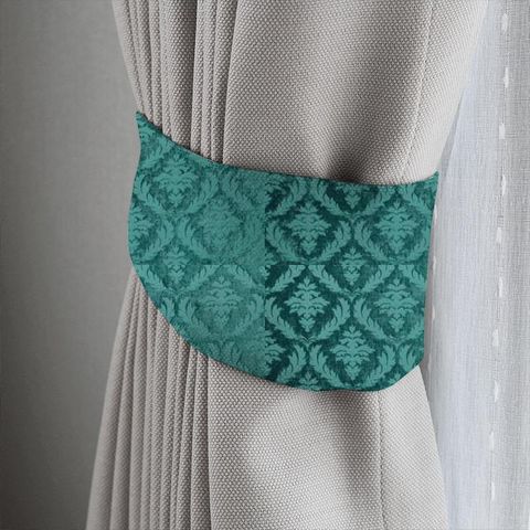 Isadore Teal Tieback