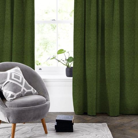 Hillbank Olive Made To Measure Curtain