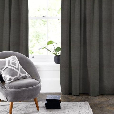 Riviera Graphite Made To Measure Curtain