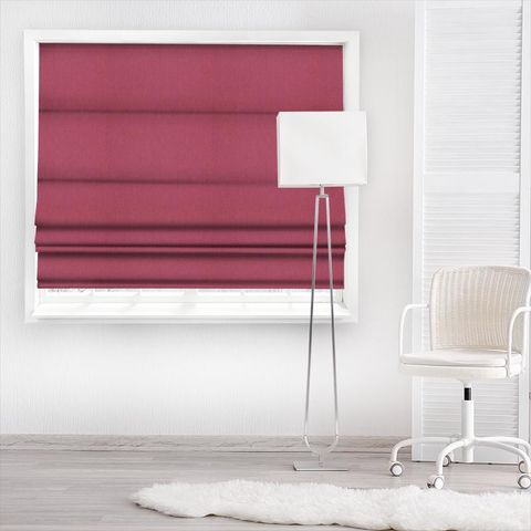 Helston Cerise Made To Measure Roman Blind