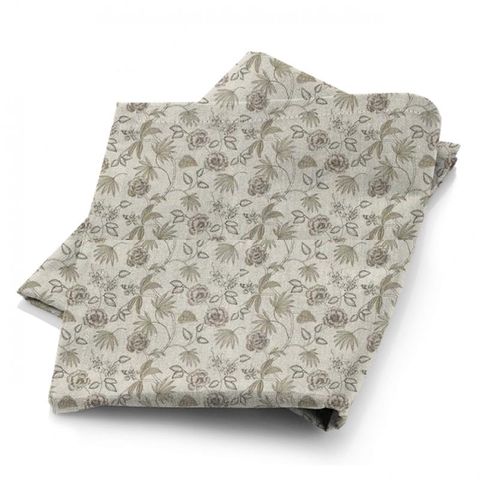Lotus Flower Washed Linen Fabric