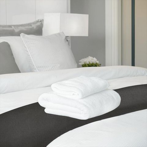 Portreath Anthracite Bed Runner