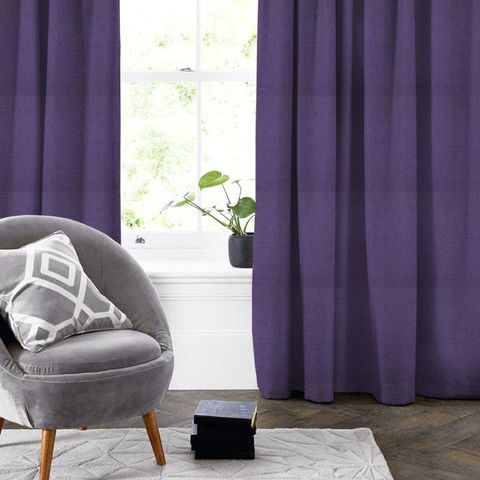 Portreath Violet Made To Measure Curtain