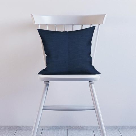 Tussah Navy Cushion