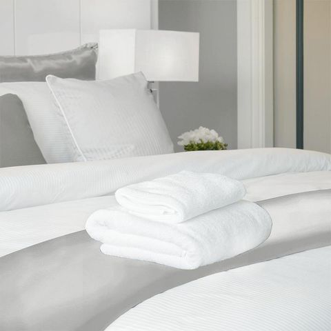 Tussah Snowdrift Bed Runner