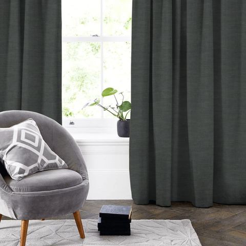 Amalfi Charcoal Made To Measure Curtain