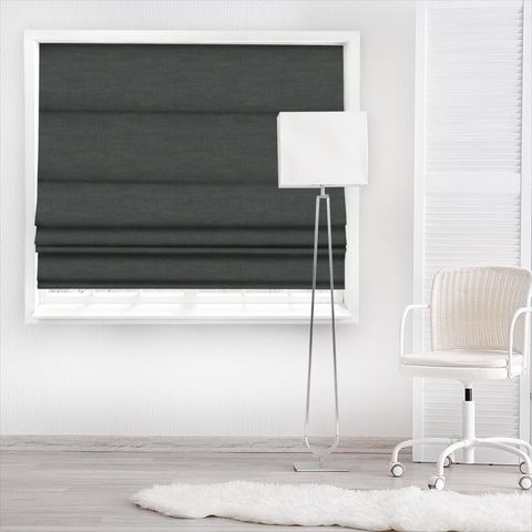 Amalfi Charcoal Made To Measure Roman Blind