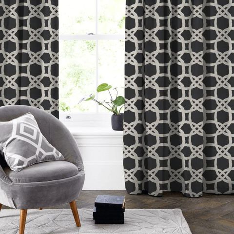 Fascino Nero Made To Measure Curtain