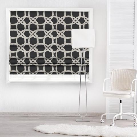 Fascino Nero Made To Measure Roman Blind