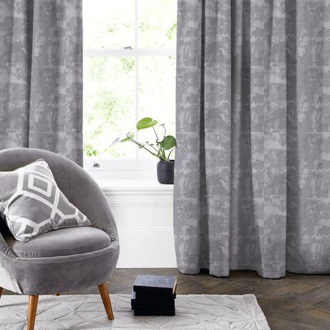 Tessere Pewter Made To Measure Curtain